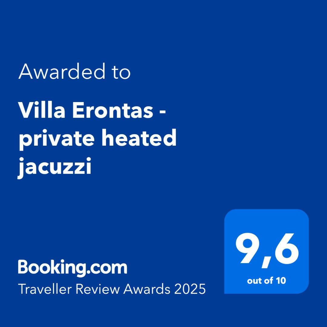 Villa Erontas - Private Heated Jacuzzi Makhairoí Exteriör bild